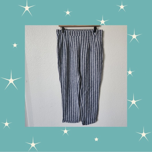 Iris Linen Pants - Striped - Picture 1 of 7